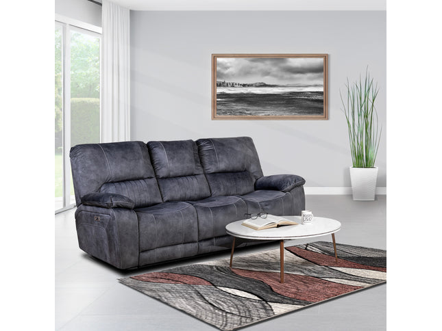 Hamilton Dark Grey Manual Recliner Sofas