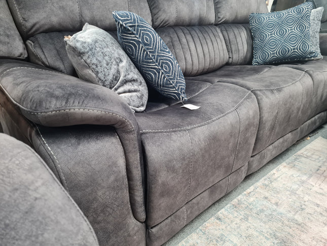 Platina Dark Grey Recliner Sofas
