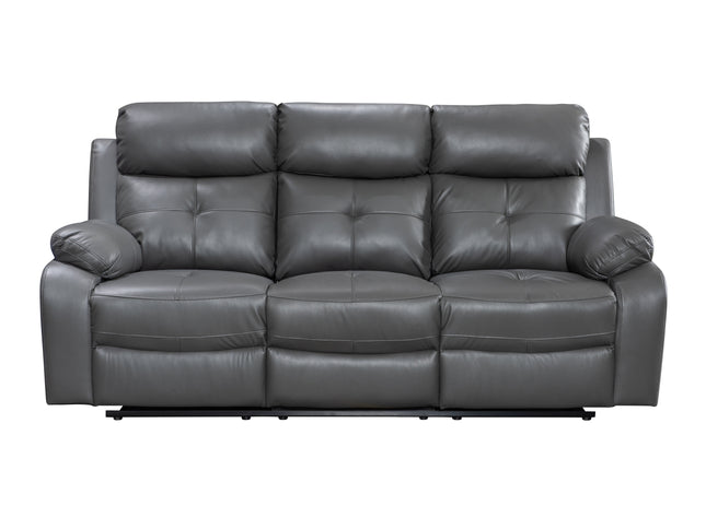 leather 3 seater recliner sofa