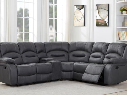 Ashley Recliner Corner Sofas Dark Grey
