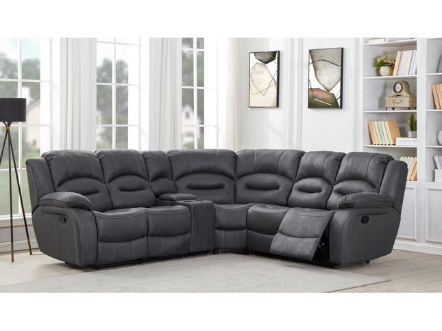 Ashley Recliner Corner Sofas Dark Grey