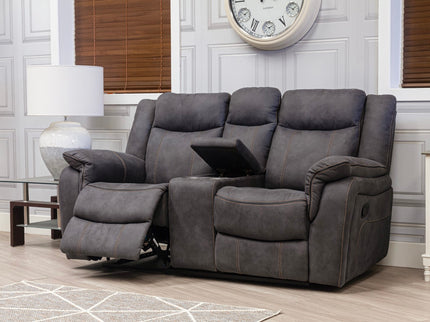 Brooklyn Recliner Sofas Charcoal Grey Fabric