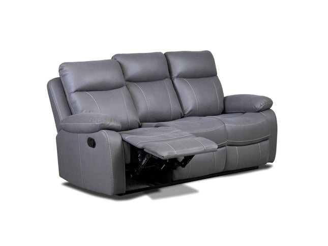 Cambridge Fabric Grey Recliner Sofas