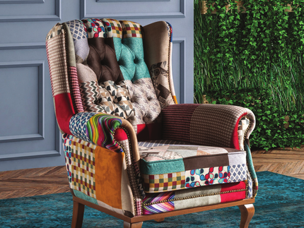 occasional patchwork chair