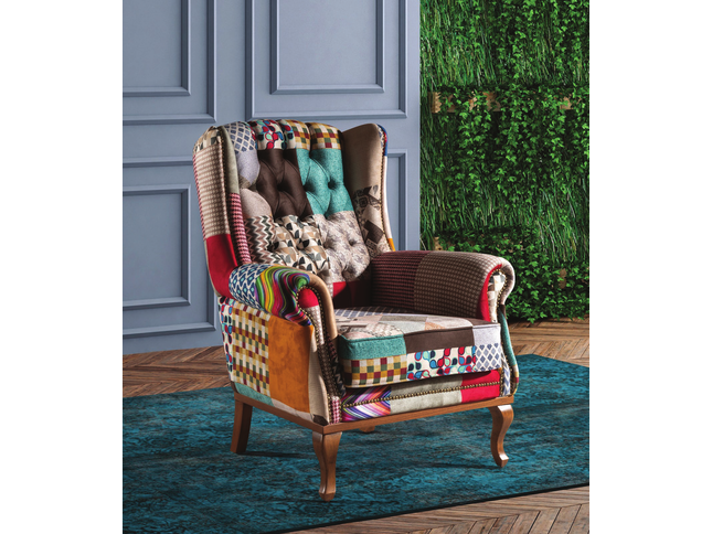 occasional patchwork chair