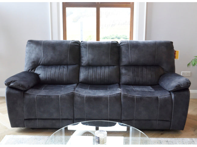 Hamilton Dark Grey Manual Recliner Sofas