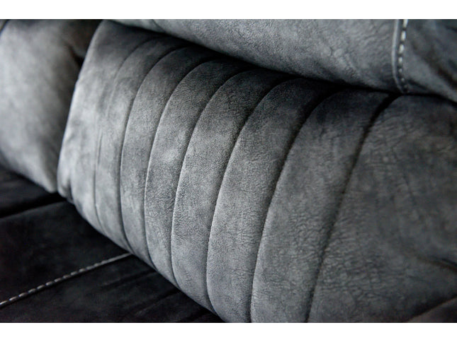 Hamilton Dark Grey Manual Recliner Sofas