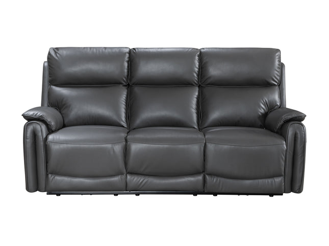 Alexis Grey Leather POWER Recliner Sofas