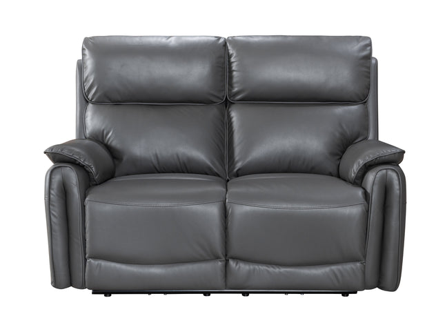 Alexis Grey Leather POWER Recliner Sofas