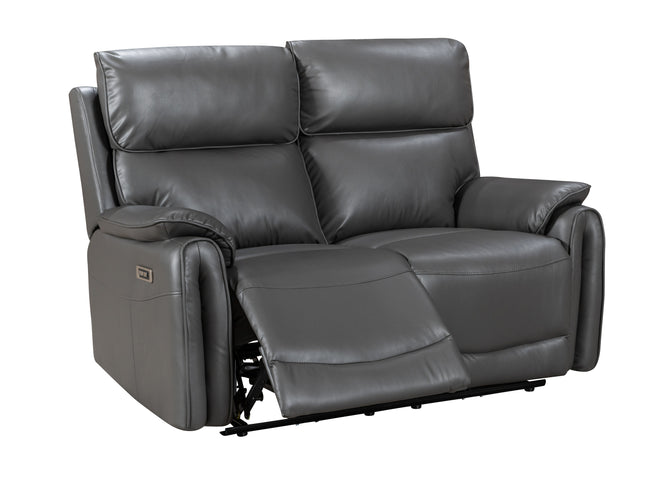 Alexis Grey Leather POWER Recliner Sofas