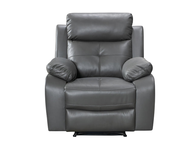 recliner chair grey leather