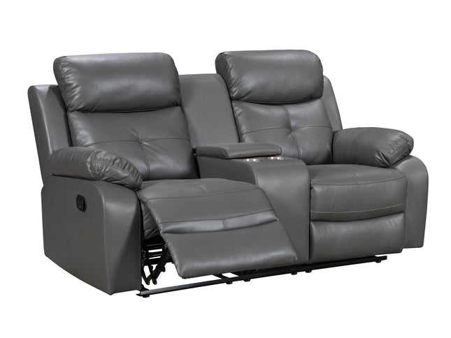 leather 2 seater recliner sofa