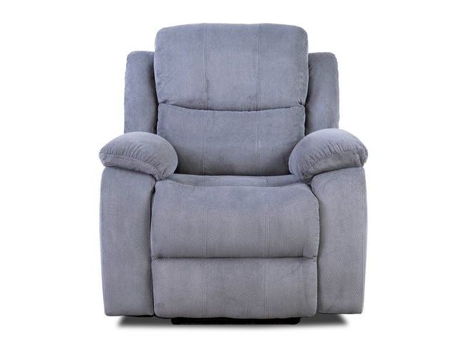 3+1+1 Seater Grey Fabric Recliner Sofas, Emma