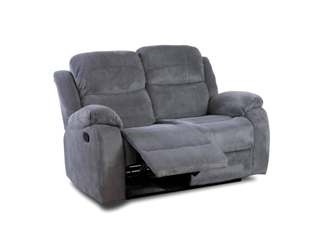 3+1+1 Seater Grey Fabric Recliner Sofas, Emma