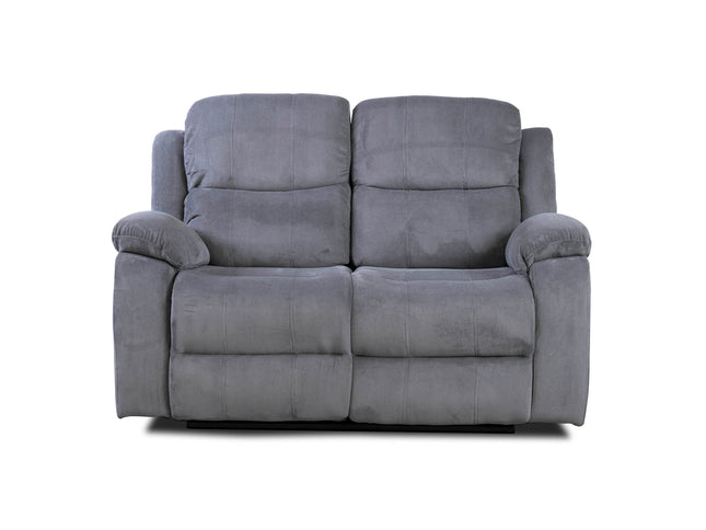 3+1+1 Seater Grey Fabric Recliner Sofas, Emma