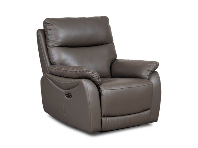 Leather 1 seater power recliner chair, USB charging points