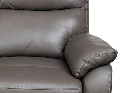 Leather 3 seater power recliner sofa, USB charging points