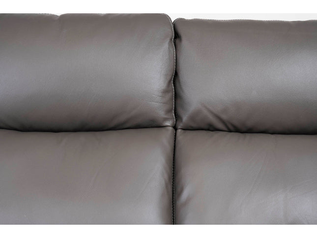 Leather 3 seater power recliner sofa, USB charging points
