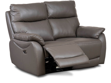 Leather 2 seater power recliner sofa, USB charging points