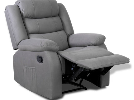 1 seater recliner chair in forest grey fabric