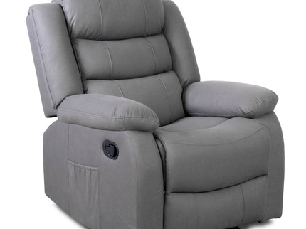 1 seater recliner chair in forest grey fabric