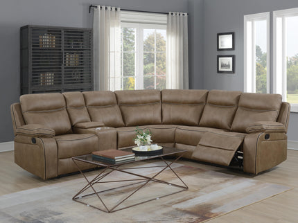 Moneen Tan Fabric Recliner Sofas