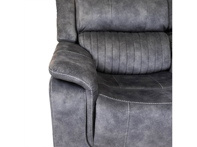 Platina Dark Grey Recliner Corner Sofas