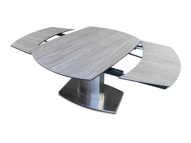 Magnum Smoke Extending Dining Table & Luigi Chairs Set