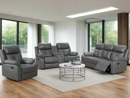 Leather recliner sofa 3+2+1