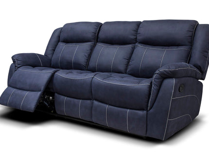 Walton Denim Blue Fabric Recliner Sofas