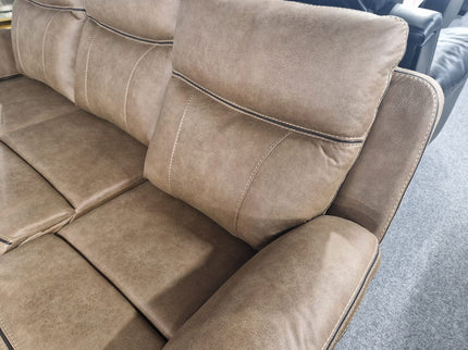 Moneen Tan Fabric Recliner Sofas