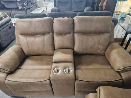 Moneen Tan Fabric Recliner Sofas