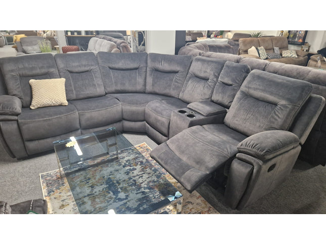 Shannon Grey Recliner Corner Sofas