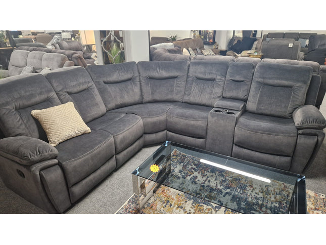 Shannon Grey Recliner Corner Sofas