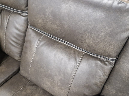 leather recliner sofa in 3+2+1 Brown leather