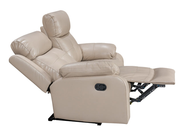 Lisbon Leather Reclining Sofas - Cappuccino