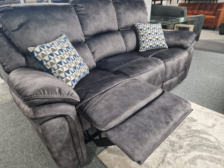 Harveys grey best sale recliner sofa