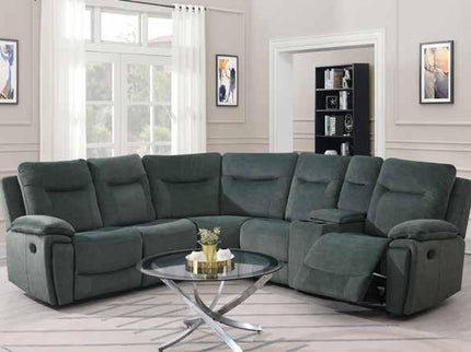 Shannon Green Recliner Corner Sofas