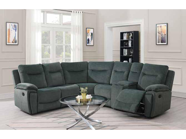 Shannon Green Recliner Corner Sofas